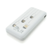 Powerbank TX-108 10000mAh, кабеля USB: Micro, Lighting, White/Black, (270g), Blister
