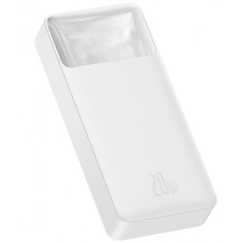 Powerbank Baseus Bipow 20000mAh, Output: 2*USB/Type-C, 20W, White, Q40
