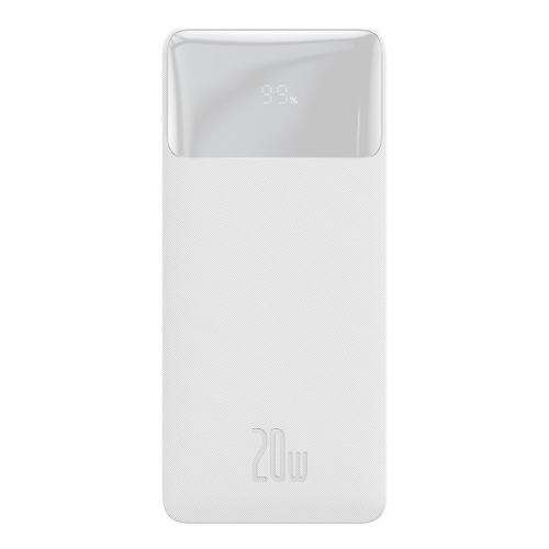 Powerbank Baseus Bipow 20000mAh, Output: 2*USB/Type-C, 20W, White, Q40